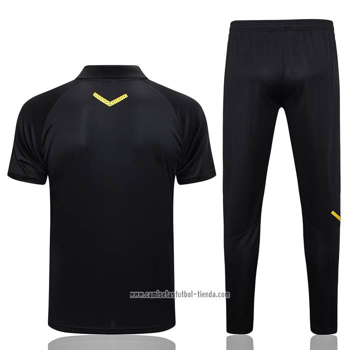 Conjunto Polo del Borussia Dortmund 2023 2024 Negro